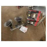 New in Box RAB Flood Light Along with a Portable Gas Heater