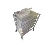 24" H Rolling Rack with Shelves