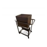 Dough Bin and Two Rolling Stands - Various Equipment Included