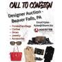 *Call to Consign* Designer Auction - Beaver Falls, PA