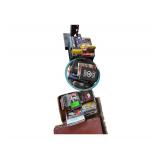 Bins of VHS and Books