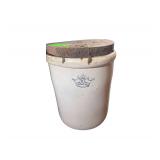 Robinson Ransbottom #10 Gallon Blue Crown Crock with Wooden Cover