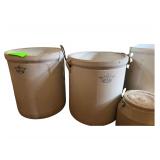 Robinson Ransbottom #5 and #6 Gallon Blue Crown Crocks