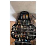 1980’s Kenner Toys Darth Vader and C-3PO Toy Carry Cases Loaded with Star Wars Figurines