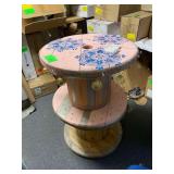 26"x19" Wooden Cable Roll Battery Led