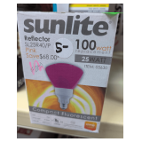 250w Replacement LED Light Bulb, 25 w Medium Base Pink Replacement Light Bulb