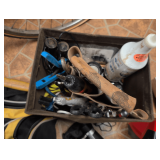 Sockets, Ryobi 3-Speed Hammer Drill, Miscellaneous Tools, Wire Crimpers, Allen Wrenches, Safety Vests, Binoculars, Tool Belt, Tool Pouch. & Stuff.