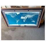 Framed Matted Earth Print 40.5” X 31”