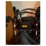 2 Medline Folding Rolling Walkers
