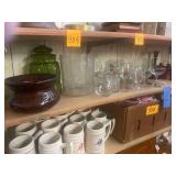 A Plethora of Glasses a 7" x 7.5" Ice Bucket with 2 Flower Pots