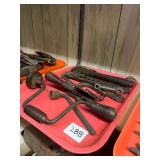 Assorted Pipe Wrenches and Hand Drills