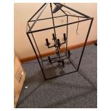Black Metal Chandilier 19"x19"x 29"