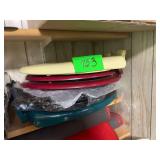 4 Commode Seats White,Red, Green,and Black