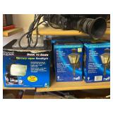 5 Outside House Lights Mercury Vapor Light with 4 Wall Mounted Lights all New in Boxes