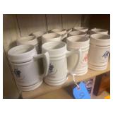 A Collection of Pittsburgh Charter Safari Club Mugs 6" Tall