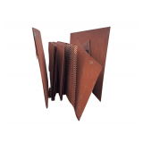 Steel Storafe Rack Full of Steel Sheets - Expanded Metal Sheets - Steel Plates - Etc