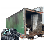 30' Trailer w/ Contents Including Conrete Pins, Rebar, and Other Building Material