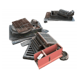 5 Pallets of Various Sized Cast Iron Drain & Manhole Covers