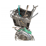 A Milk Crate of Tools in Need of Repairs Circular Saw Angle Grinders