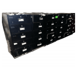 A Set of 6 Metal Cabinets 19' x19' x 38'