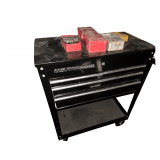 US General Rolling Tool Cart - Assorted Drill Bits