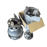 Assorted Aluminum Truck Hub Caps