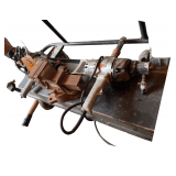 2 Black & Decker Heavy Duty Electric Drills with a No. 4 Vice