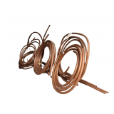 3 Rolls of 1' Copper Tubing along with 6 Copper Pipes
