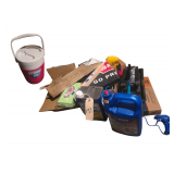 Lot of Various Products - Cooler Jug - Sponge - Paint Thinner - Snow Scrapper