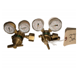 2 Brass Gas Regulators
