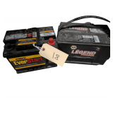 (2) 12 Volt Vehicle Batteries