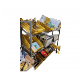 6 Foot Wide x appr 5 Ft. High x approx 15 deep Metal Display Rolling Cart - contents Not Included