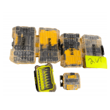 Several Drill Bit Sets - DeWalt and Ryobi