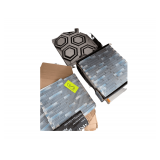 MSI Harbor Celeste Interlocking Backsplash. Approximately 18 sheets with various other backsplash and flooring tile.