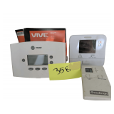 Assortment of Used & New Thermostats, Including Vive TP-N-701 New in Package