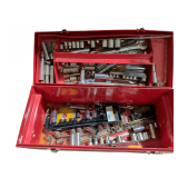 21' Steel Toolbox Full of Various Sockets