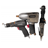 3 Pneumatic Air Tools including Impact Drills and Hammer