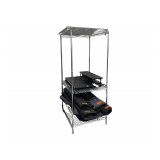 4 Shelf Chromed Wire Rack 36'x30'x75'