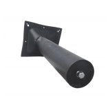 (4) Steel Restaurant Table Hardware - 4' Table Height Column and Plate (2 boxes of 2 Columns)