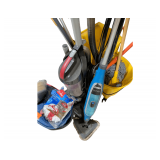 Assortment of Cleaning Supplies. Including Vacuum and Mops