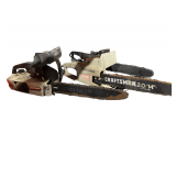 3 Electric Chainsaws - 2 Craftsman and 1 Remington