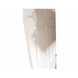 Masonite 34 In. X 80 In. X 4-9/16 In. Primed 6-Panel Single Prehung Interior Door Left Hand Flat Jamb