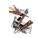 Chisels, Files & USB Battery Charger, Spanner Wrenches, Pegboard Baskets