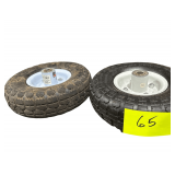 2-10” Pnuematic Tires With Rims