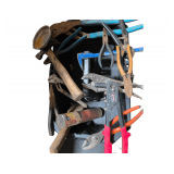 Pliers, Vise Grip, Needle Nose, Hammer, Channel Locks, Linesmans Additional Tools.  Open top toolbox