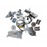 Garage Door Hardware in 5 Gallon Bucket