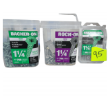 3 Boxes of 1 1/4 Screws Rock-On and Backer-On