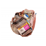 Bucket of Various Copper, Brass and Other Plumbing Fittings