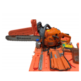 Husqvarna 450 Rancher 50.2-cc 2-cycle 20-in Gas Chainsaw in Case with Chains, Sharpeners and Other Accessories