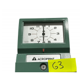 ACROPRINT Electric Steel Time Clock